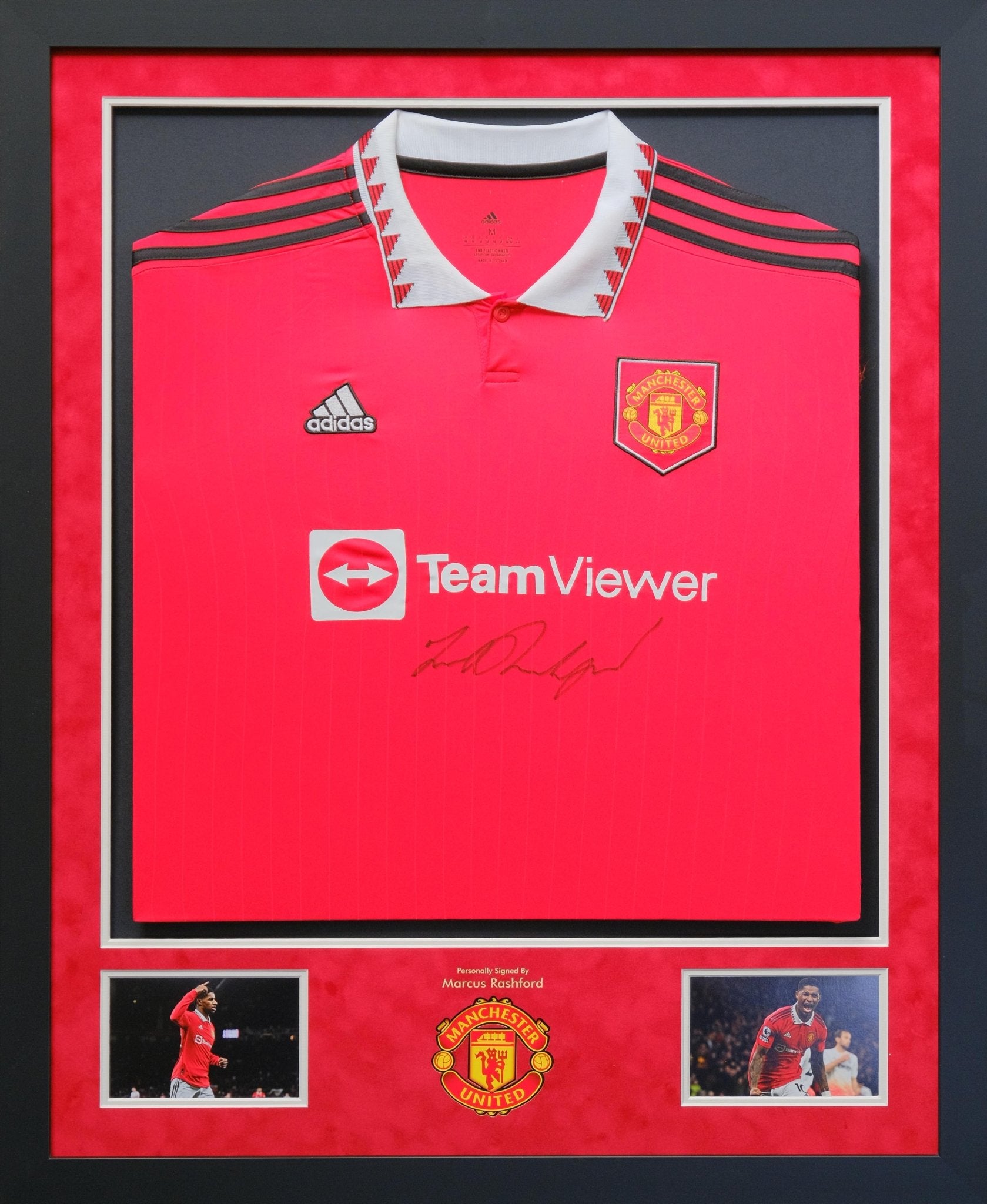Rashford Signed Manchester United Shirt Framed Display - Memorabilia Framers Shop